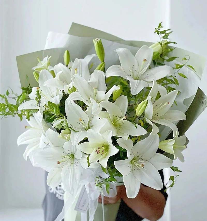 White Perfume Lilies